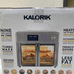 Kalorik 26-Quart Digital Maxx Air Fryer Oven with 7 Accessories for