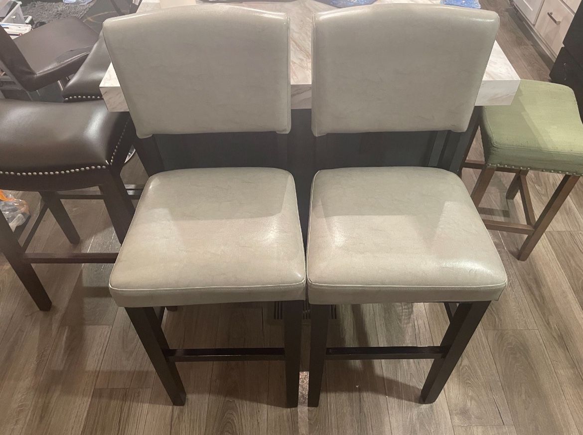Tall Grey Chairs (two),New Products : American Fashion Style Bags On Sale