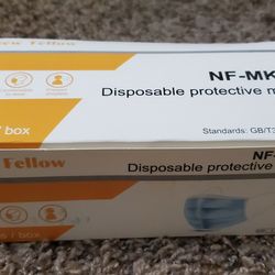 Disposable Protective masks. NF-MK01. 50 pcs/box. SEALED.