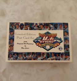 Limited Edition 1969 New York Miracle Mets 25th Anniversary MLB Post Card Set