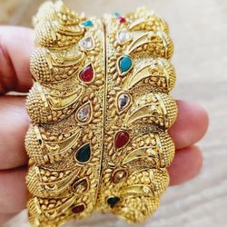 Indian pakistani gold plated bangles kara