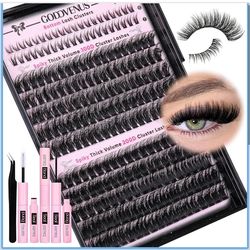 Fluffy Eyelash Clusters Kit, new