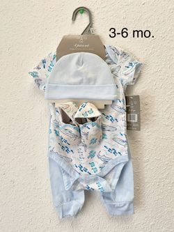 Baby Boy 4-Piece Clothes Set