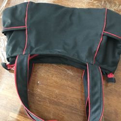 Cloth purse black canvas