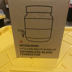 northern brewer little big mouth bubbler siphonless  Glass Fermenter