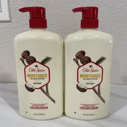 Brand new Old Spice Men's Body Wash Moisturize with Shea Butter, 25 fl oz (2 For $12)