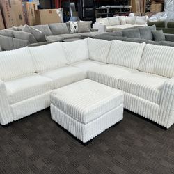 White New Sectional Couch 
