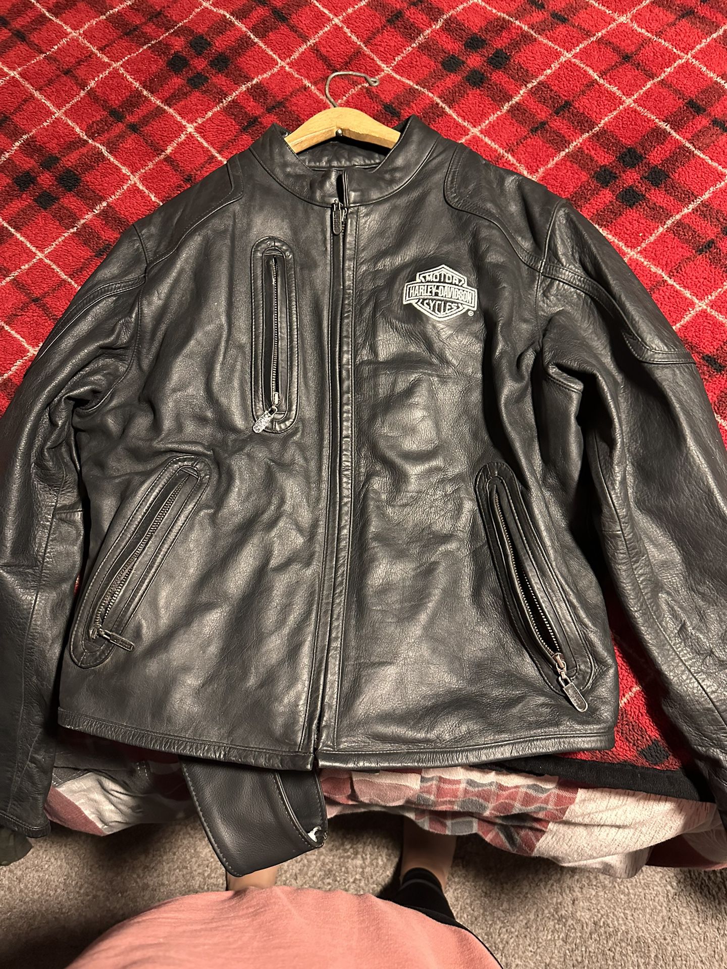 Harley Davidson Leather Jacket and Chaps