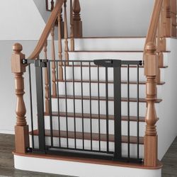 Pressure Mounted Safety Gate 29.7-40.6",Black (New)