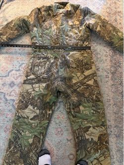 Men’s heavy HUNTING one piece DUXBAK REALTREE zip suit