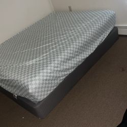 Queen Size Bed Along With A Box Spring 