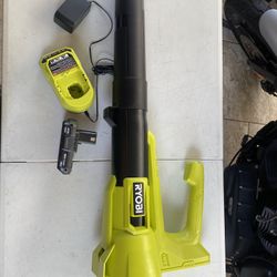 ONE+ 18V 90 MPH 250 CFM Cordless Battery Leaf Blower/Sweeper with 2.0 Ah Battery and Charger