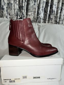 Burgundy Ankle Booots