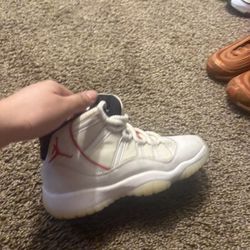 Red and white 11 Jordans