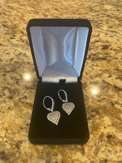 Heart Pierced Leverback Earrings