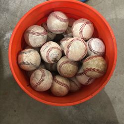 Bucket Of Baseballs