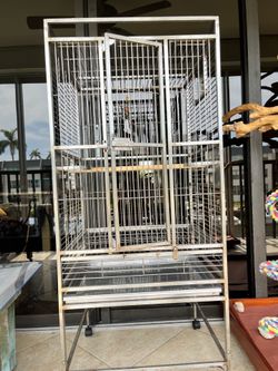 Stainless steel parrot cage