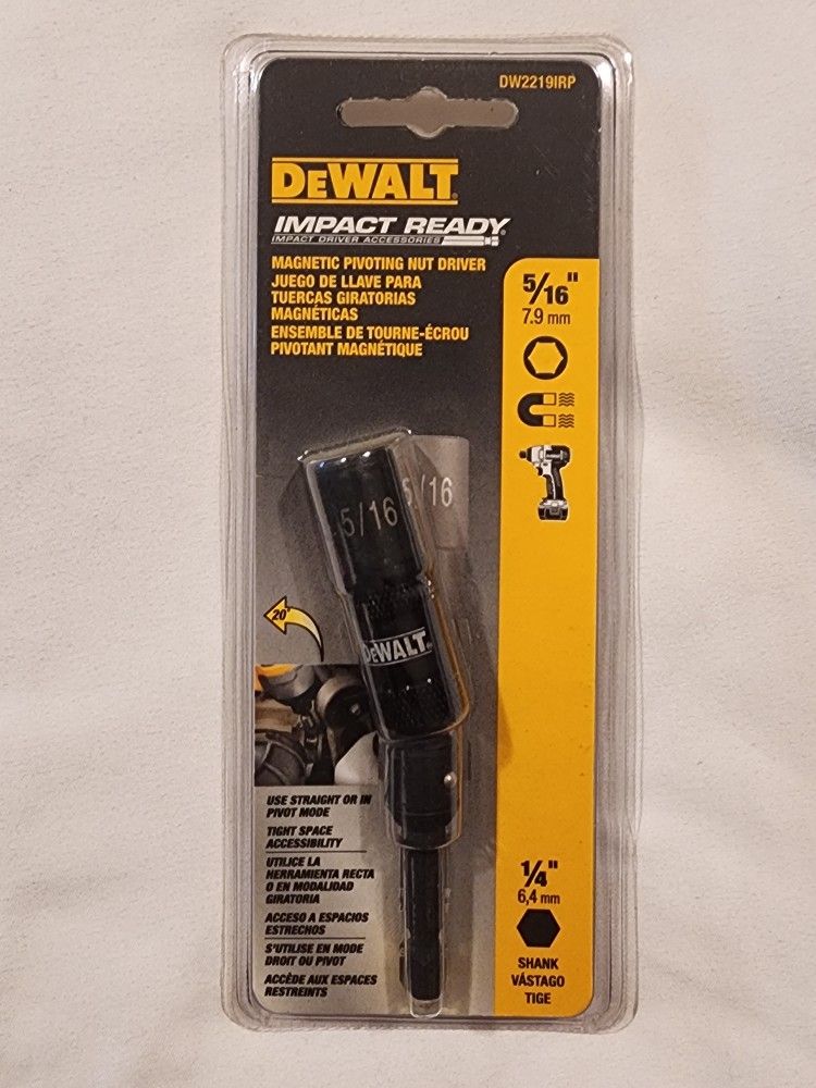 Dewalt Dw2219irp Magnetic Pivoting Nut Driver 5/16