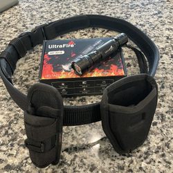 Duty Belt Flashlight And handcuff Pouch 