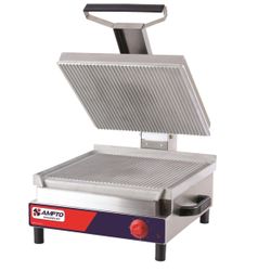 🥪 Ampto  SSGE Giant Panini Grill 17-1/4'' x 17'' Ribbed