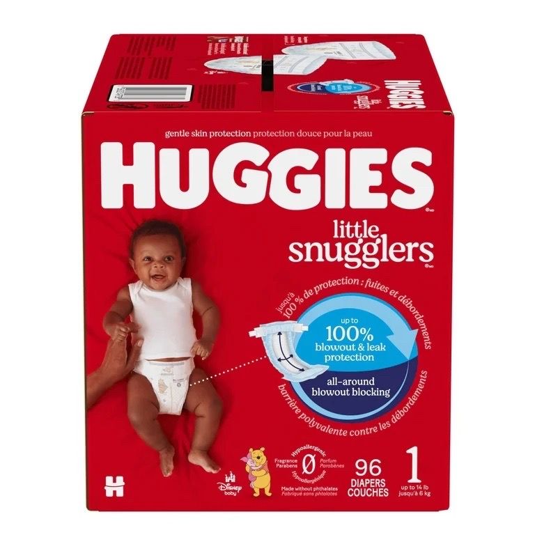 I got a box of size one diapers and a duffle bag full of size one as well