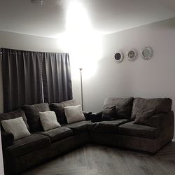 Dark gray couches