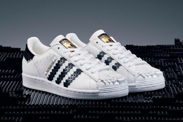 Adidas Lego x Superstar Plates Shoes GW5270 White Black Men's 6.5 women's 7.5  Without Box