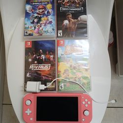 New Nintendo switch with 4 games and charger included.