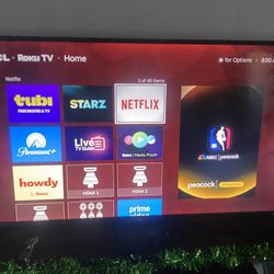 50" TCL Smart Roku tv 