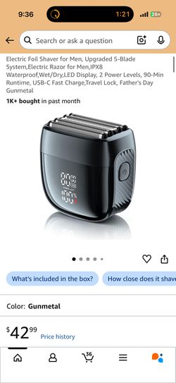 Brand New 5-Blade Electric Foil Shaver | USB-C | IPX8 Waterproof