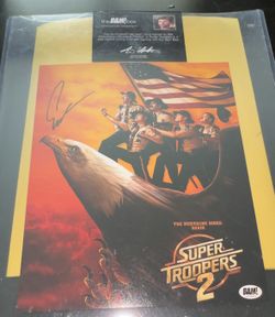 Super Troopers 2 Erik Stolhanske Autograph Rabbit 8x10 Picture