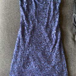 Blue Sequin Dress Size XS