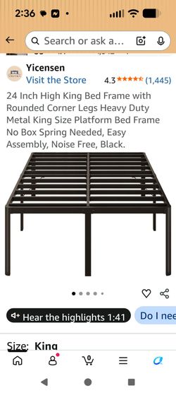 New King Bed frame