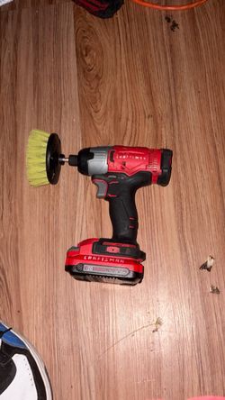 Cordless craftsman drill with cleaning bit