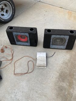 Subwoofers and amp, subwoofer