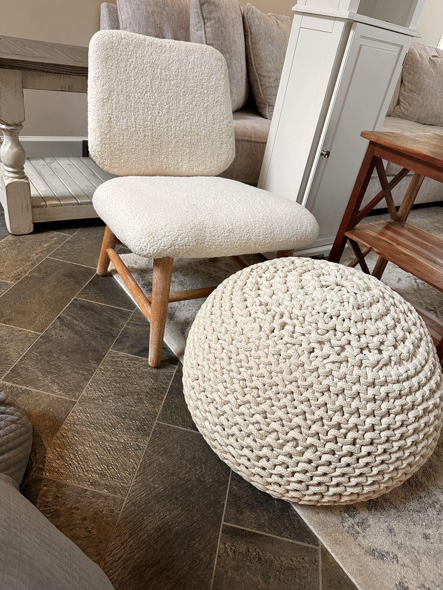Accent Chair And Ottoman