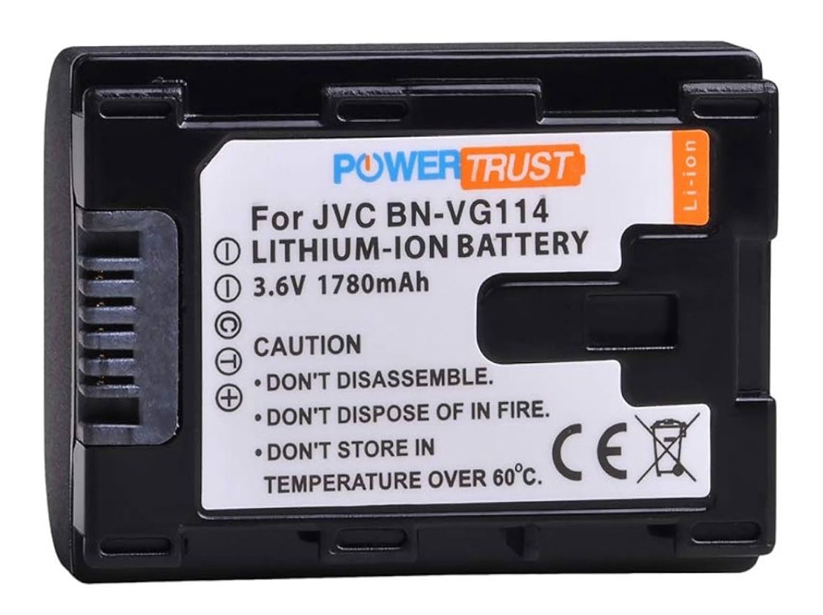 2 Pk Batteries For JVC With Charger BN-VG114