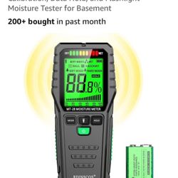 RDINSCOS  Pinless Moisture Meter For Leak Detection 
