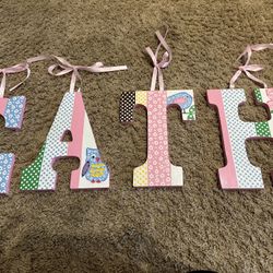 Wooden Letters For Nursery Or Playroom
