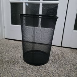 Black Mesh Waste Basket