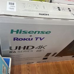 Hisense 65" Class 4K UHD LCD Roku Smart TV HDR R6 Series 65R6E4