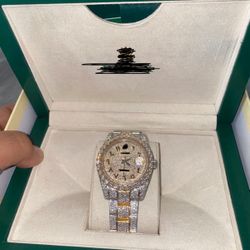 Iced out watch