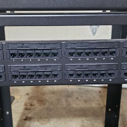 48 Port Patch Panel Cat 6 Leviton 