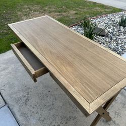 Wood Campaign Desk Natural  World Market