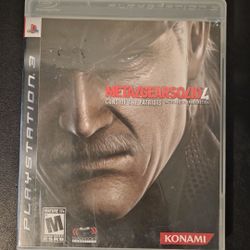 PS3 Game- METAL GEAR SOLID 4- GUNS OF THE PATRIOTS