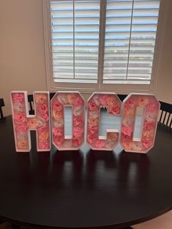 HOCO floral decorative letters