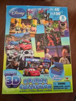 8 pack Disney 3D 8 puzzle collection