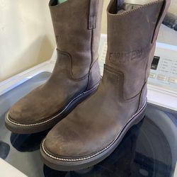 Forastero Work Men's Leather Boots , Brown Size 8 Soft Toe 