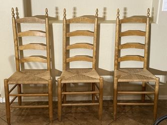 Vintage Ladder Back Chairs 