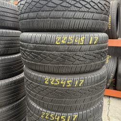 17” tires firestone 225/45/17 with free installation $50 each